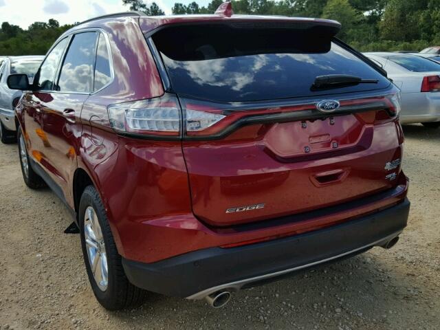 2FMPK4J85HBB42824 - 2017 FORD EDGE Червоний фото 3