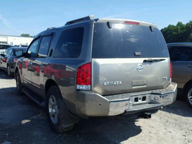 5N1AA08A26N709647 - 2006 NISSAN ARMADA SE TAN photo 3