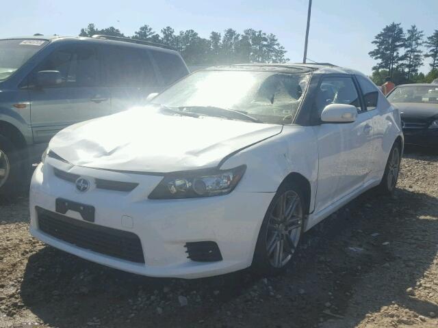 JTKJF5C72D3052722 - 2013 TOYOTA SCION TC WHITE photo 2