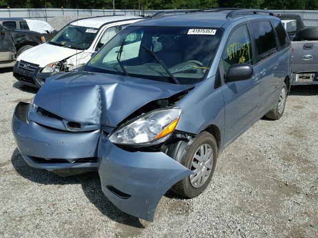 5TDZK23C08S190734 - 2008 TOYOTA SIENNA CE BLUE photo 2