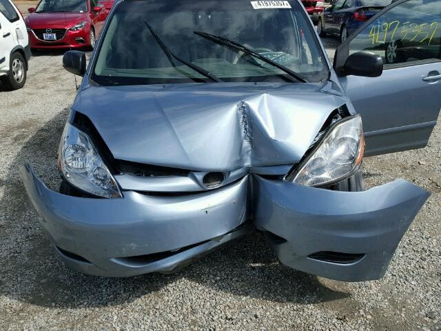 5TDZK23C08S190734 - 2008 TOYOTA SIENNA CE BLUE photo 7