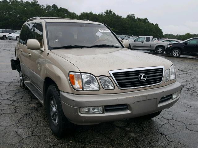 JTJHT00W723513260 - 2002 LEXUS LX 470 GOLD photo 1