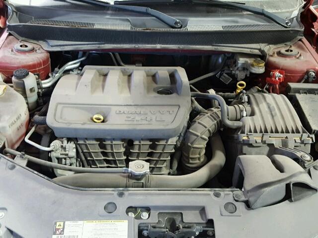 1C3LC46BX9N531215 - 2009 CHRYSLER SEBRING LX RED photo 7