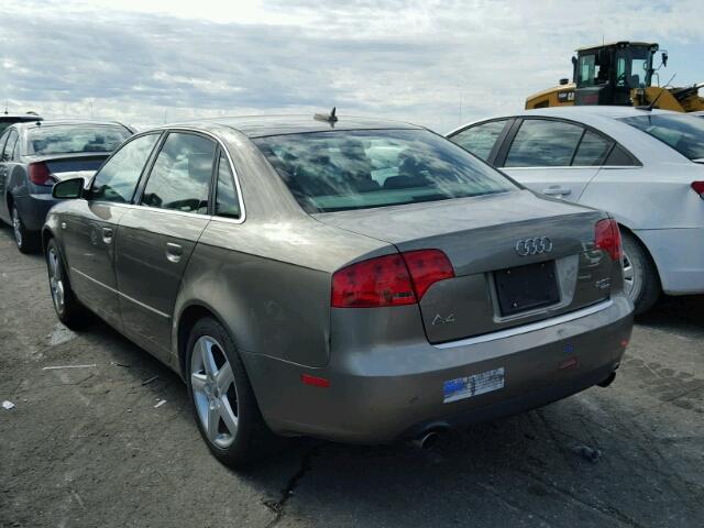 WAUDF68E05A505196 - 2005 AUDI A4 TAN photo 3