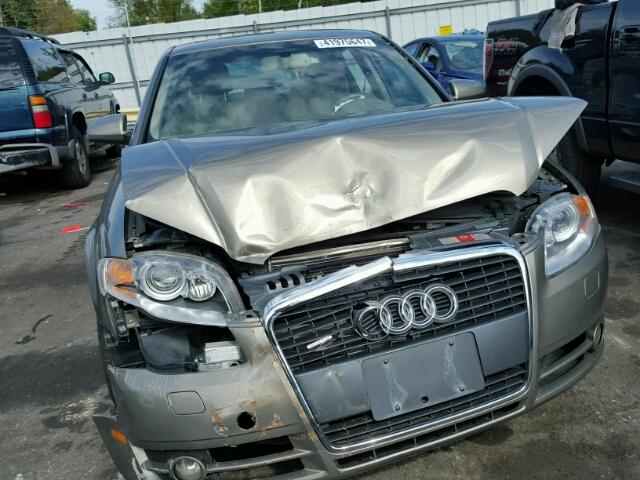 WAUDF68E05A505196 - 2005 AUDI A4 TAN photo 9