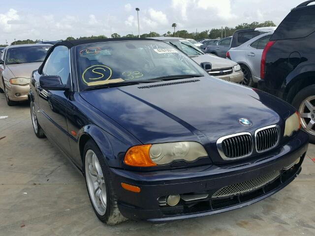 WBABS53481JU84541 - 2001 BMW 330 BLUE photo 1