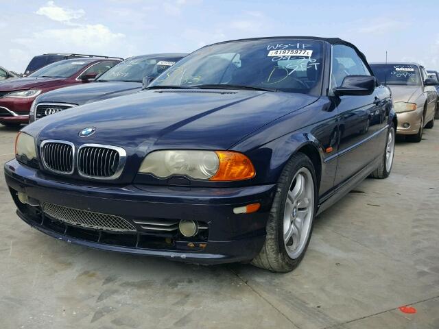 WBABS53481JU84541 - 2001 BMW 330 BLUE photo 2