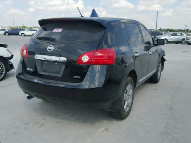 JN8AS5MV1CW388301 - 2012 NISSAN ROGUE S BLACK photo 4