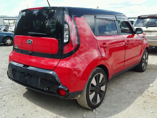 KNDJP3A50G7296165 - 2016 KIA SOUL RED photo 4