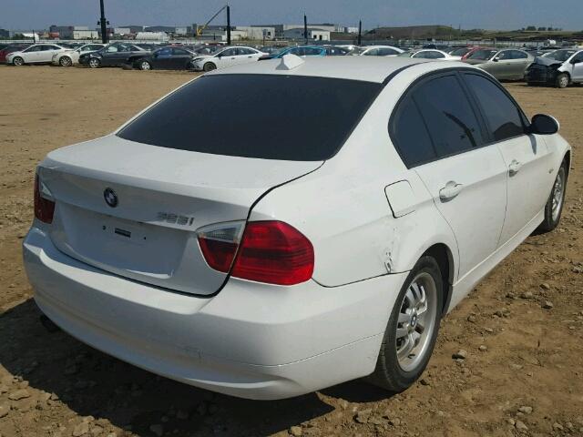 WBAVH13597KC97229 - 2007 BMW 323 I WHITE photo 4