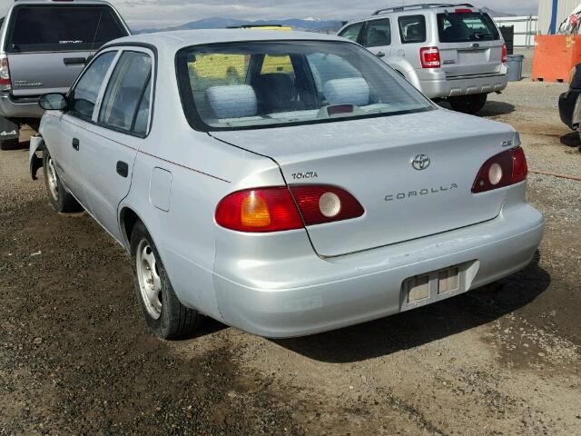 1NXBR12E31Z467013 - 2001 TOYOTA COROLLA SILVER photo 3