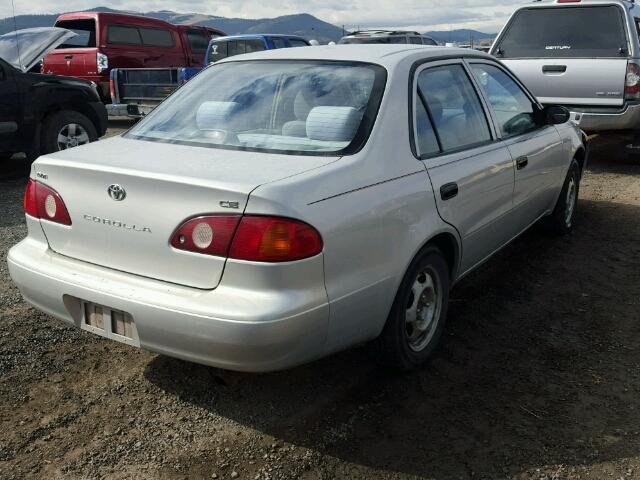 1NXBR12E31Z467013 - 2001 TOYOTA COROLLA SILVER photo 4