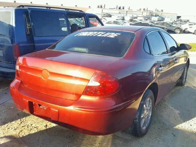 2G4WD582271113721 - 2007 BUICK LACROSSE C RED photo 4