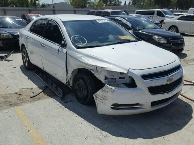 1G1ZC5EU1CF261350 - 2012 CHEVROLET MALIBU WHITE photo 1