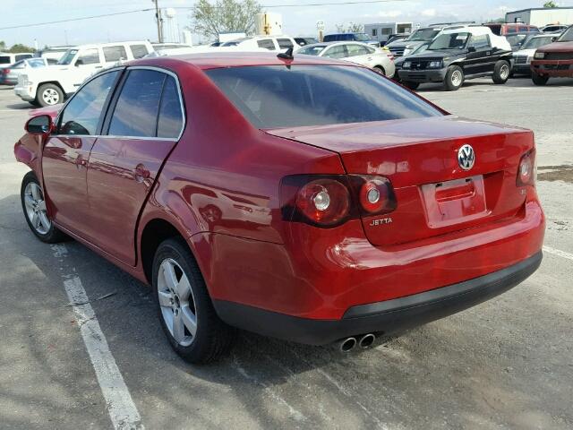 3VWRM71K39M073486 - 2009 VOLKSWAGEN JETTA SE RED photo 3