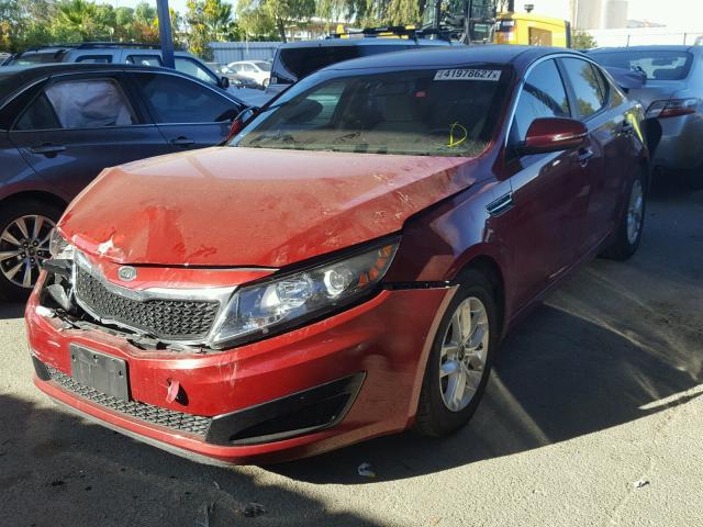 KNAGM4A7XB5119506 - 2011 KIA OPTIMA LX RED photo 2