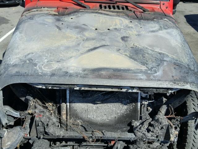 1C4AJWAG6FL741583 - 2015 JEEP WRANGLER S RED photo 7