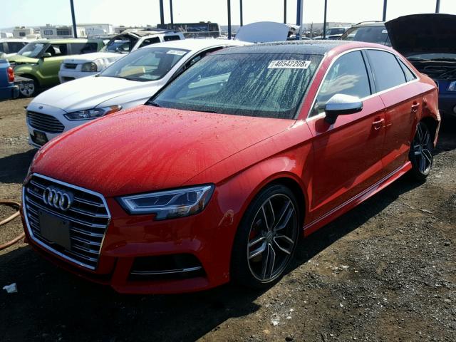 WAUB1GFF5H1063897 - 2017 AUDI S3 PREMIUM RED photo 2