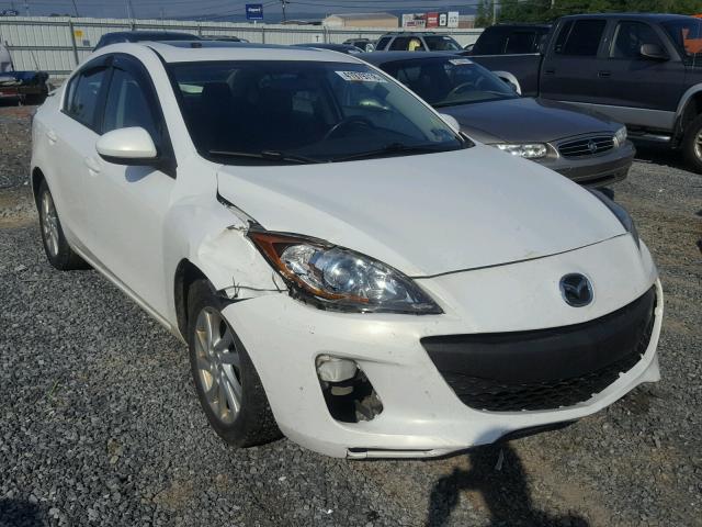 JM1BL1V86C1663091 - 2012 MAZDA 3 I WHITE photo 1