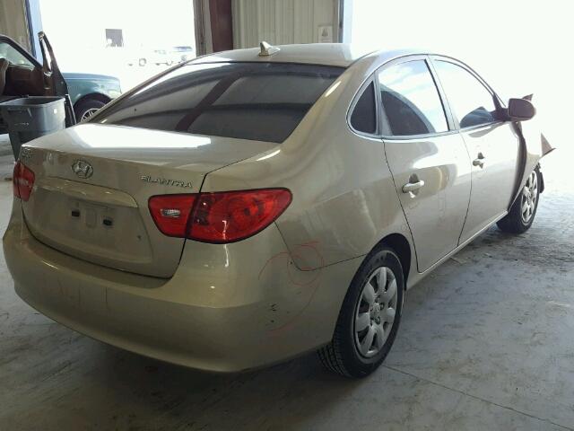 KMHDU46D69U659189 - 2009 HYUNDAI ELANTRA TAN photo 4