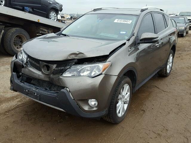 2T3YFREVXEW115105 - 2014 TOYOTA RAV4 LIMIT BROWN photo 2