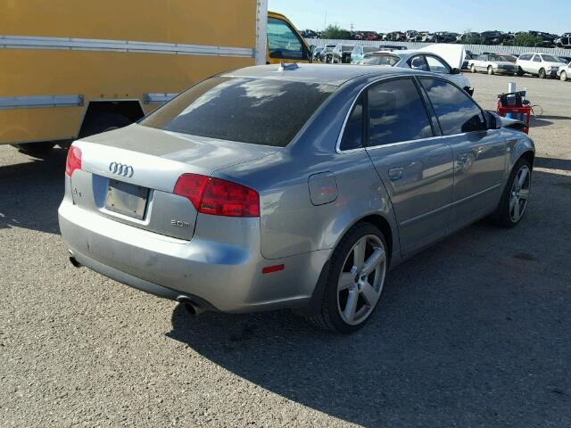 WAUAF78E36A295154 - 2006 AUDI A4 2 SILVER photo 4