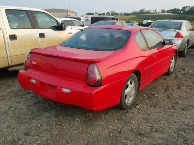 2G1WX15K519349290 - 2001 CHEVROLET MONTE CARL წითელი ფოტო 4