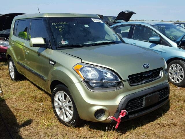 KNDJT2A54D7619232 - 2013 KIA SOUL GREEN photo 1