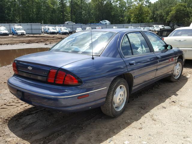 2G1WN52M6T1113347 - 1996 CHEVROLET LUMINA LS BLUE photo 4