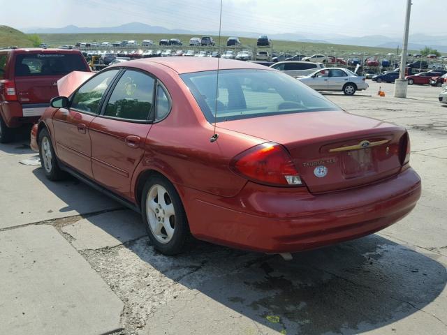 1FAFP55U0YA246718 - 2000 FORD TAURUS SES RED photo 3