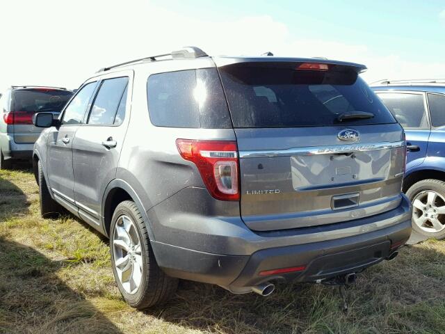 1FM5K7F80DGB26308 - 2013 FORD EXPLORER GRAY photo 3