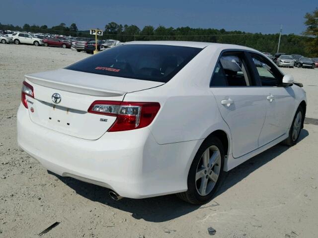 4T1BF1FK1EU836742 - 2014 TOYOTA CAMRY L WHITE photo 4