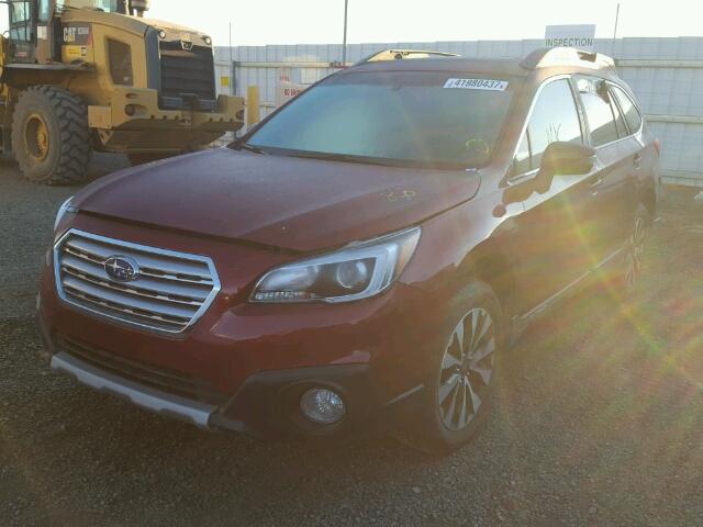 4S4BSAKC9H3414741 - 2017 SUBARU OUTBACK 2. RED photo 2