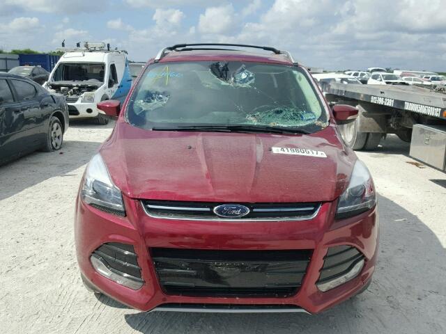 1FMCU0J97DUB54567 - 2013 FORD ESCAPE RED photo 9