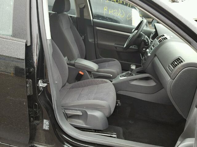 3VWGF71K77M030509 - 2007 VOLKSWAGEN JETTA BLACK photo 5