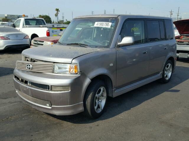 JTLKT324240158075 - 2004 TOYOTA SCION XB Gris foto 2