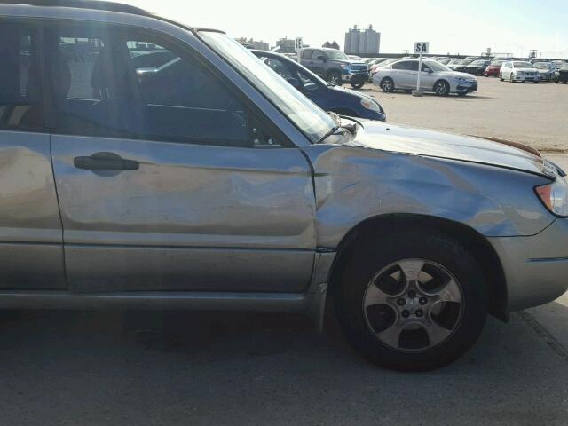 JF1SG63637H738223 - 2007 SUBARU FORESTER GRAY photo 9