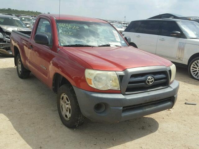 5TENX22N76Z276612 - 2006 TOYOTA TACOMA RED photo 1