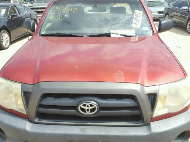 5TENX22N76Z276612 - 2006 TOYOTA TACOMA RED photo 7