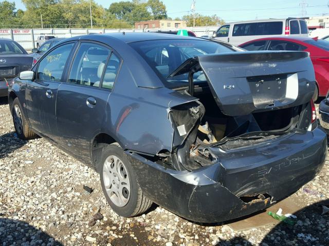 1G8AJ52F84Z168092 - 2004 SATURN ION LEVEL GRAY photo 3