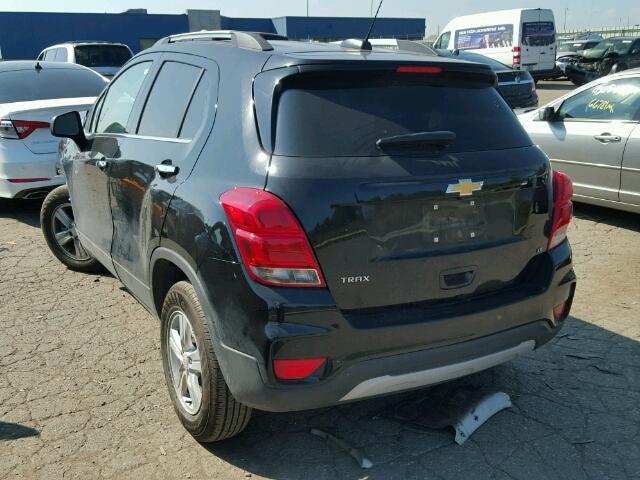 3GNCJLSBXHL154831 - 2017 CHEVROLET TRAX 1LT BLACK photo 3