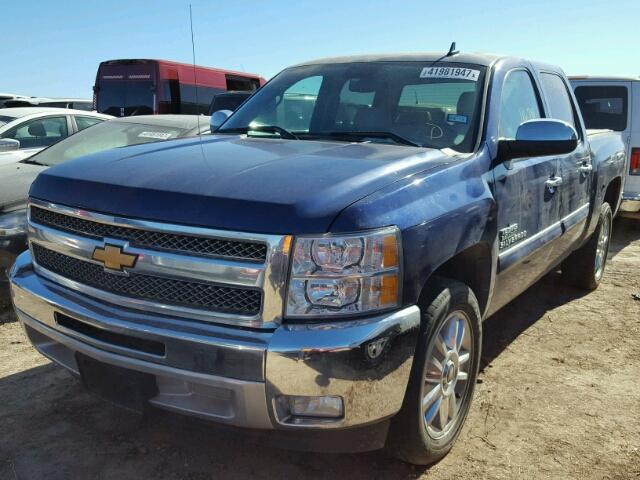 3GCPCSE08CG305126 - 2012 CHEVROLET SILVERADO BLUE photo 2