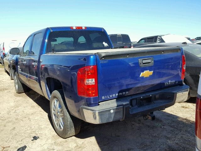 3GCPCSE08CG305126 - 2012 CHEVROLET SILVERADO BLUE photo 3