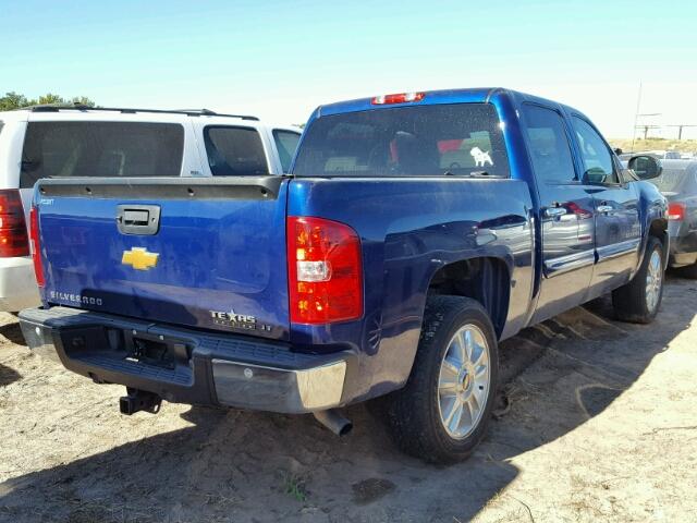 3GCPCSE08CG305126 - 2012 CHEVROLET SILVERADO BLUE photo 4