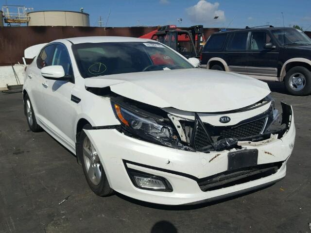 KNAGM4A75F5642728 - 2015 KIA OPTIMA LX WHITE photo 1