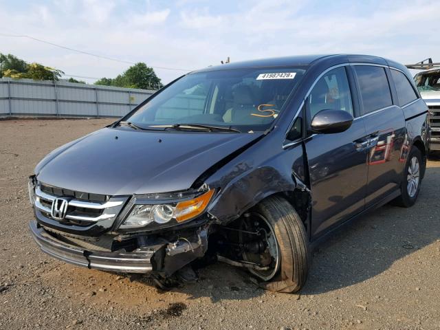 5FNRL5H31GB113574 - 2016 HONDA ODYSSEY SE GRAY photo 2