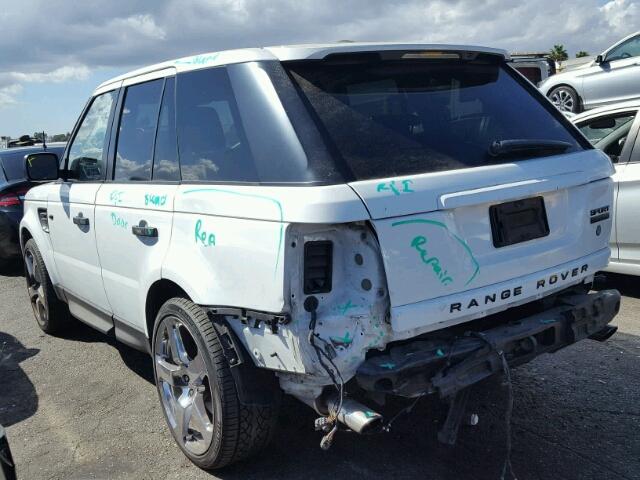 SALSH2E40BA263880 - 2011 LAND ROVER RANGE ROVE WHITE photo 3