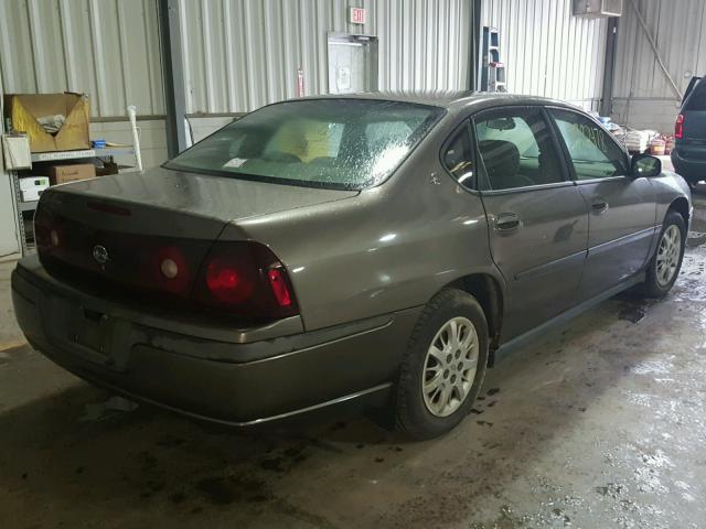 2G1WF52E139119872 - 2003 CHEVROLET IMPALA GRAY photo 4