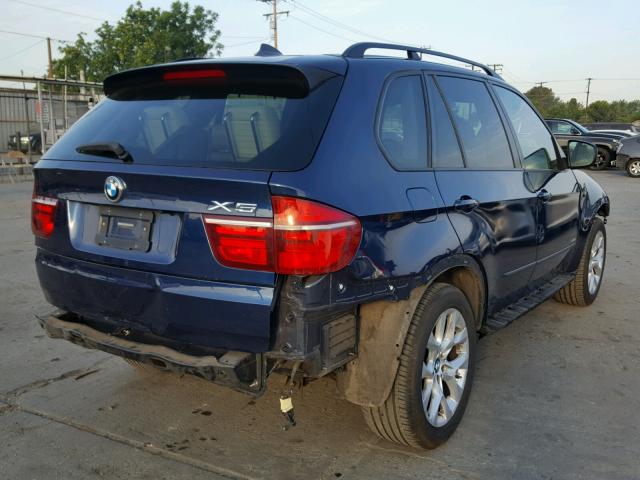 5UXZV4C57BL415274 - 2011 BMW X5 XDRIVE3 BLUE photo 4