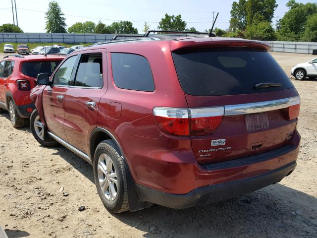 1C4RDJDG8DC664866 - 2013 DODGE DURANGO CR MAROON photo 3